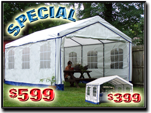Decorative Party/Event/Show Tents - 4 sizes!