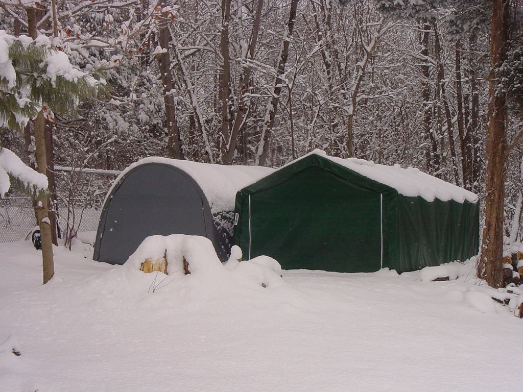 12'x 20'x 8' PREMIUM Horse Run-In Shelter - ROUND or PEAKED styles in 3 colors! 12'x 20'x 8' PREMIUM Horse Run-In Shelter - ROUND or PEAKED styles in 3 colors!