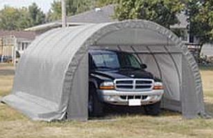 12'x25'x10' Economy Extra Large Round Run-In Shelter
