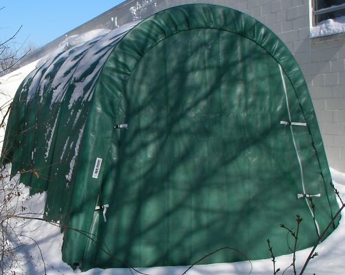 Super sized 14x30x12 Premium Round Horse Run-In Shelter or Farm Storage Shed!