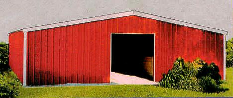 2-Stall 36\' wide COMPLETE Champion Breezeway Steel/Wood Modular Barn - 12x12 Stalls