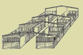 2-Stall 36\' wide COMPLETE Champion Breezeway Steel/Wood Modular Barn - 12x12 Stalls