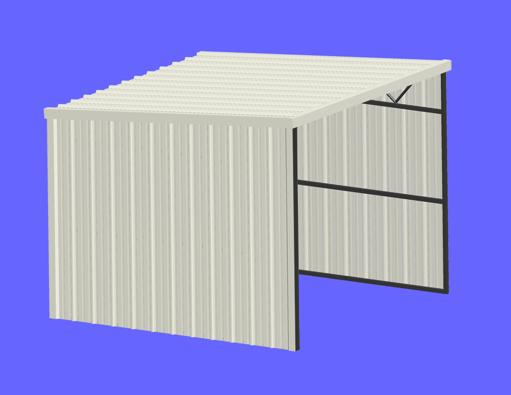 NEW! All-steel Premier All-Weather run-in shelter/mini-barn/covered stall, with or without fronts. Choose from 14 colors!