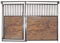 Showplace Portable Horse Stalls - 10\' Fronts w/door and optional wood or poly filler.