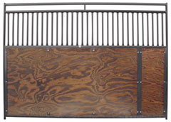 Showplace Portable Horse Stalls - 10\' Fronts w/door and optional wood or poly filler.