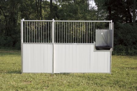 Premium Hot Dipped Galvanized Horse Stalls - 12' Sides - solid or grilled