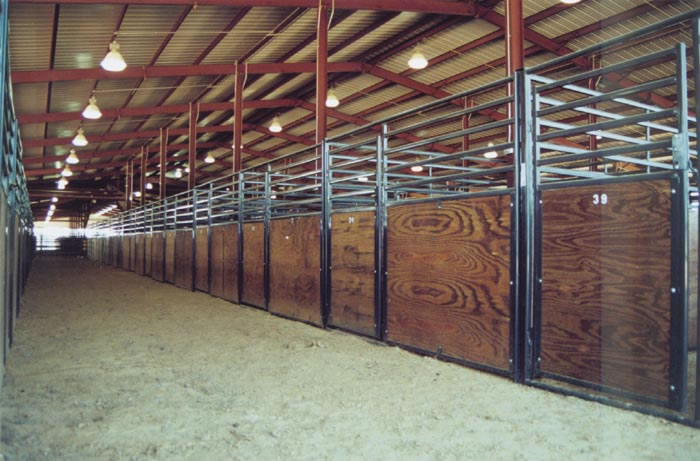 Showplace Portable Horse Stalls - 10\' Fronts w/door and optional wood or poly filler.