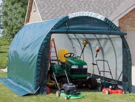 8'x 12'x 8' ULTRA Round Style Storage Shed with SKYLIGHT!