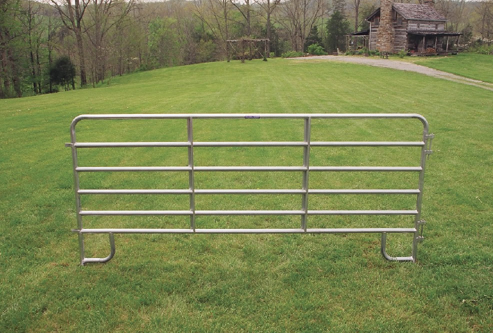 Extra Heavy-Duty Galvanized 6-Bar Corral Panels - 12' to 16' lengths